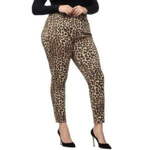 GOOD AMERICAN Cheetah Good Waist Skinny Jeans (16)